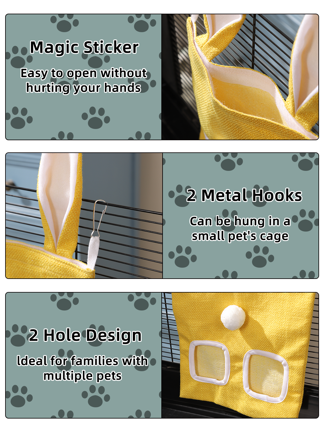 Small Pet Feeding Bag, Durable and Waterproof